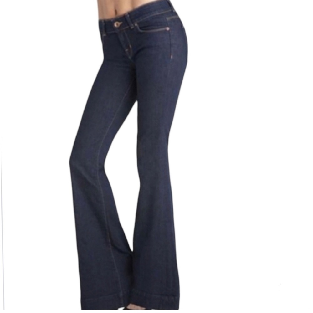 ♥️… J brand Wide Flare Leg Indigo blue Jeans